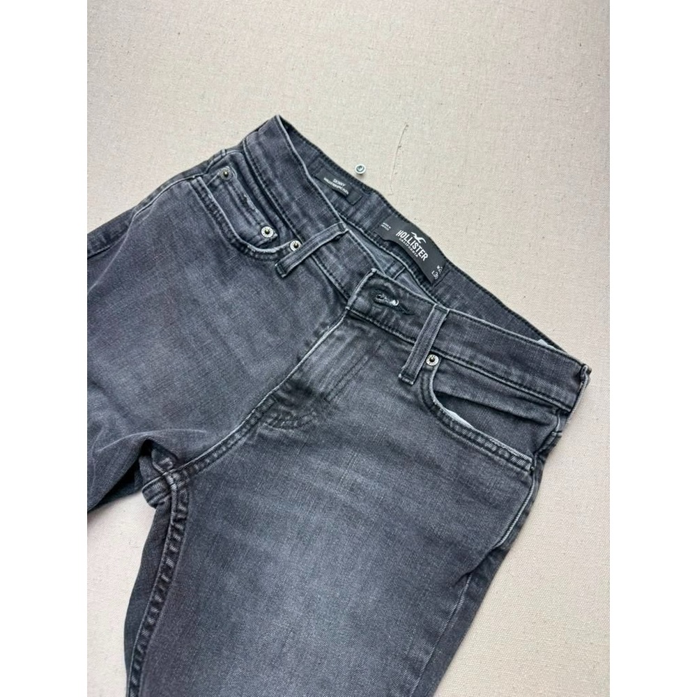 Hollister Women's Skinny Jeans W24 L30 Black Gray Hollister Epic Flex [A289]
